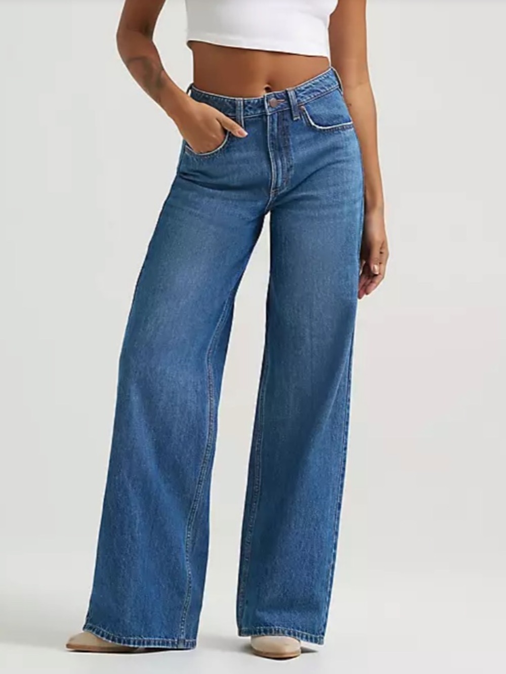 WOMEN'S WRANGLER RETRO® BAILEY HIGH RISE WIDE LEG JEAN